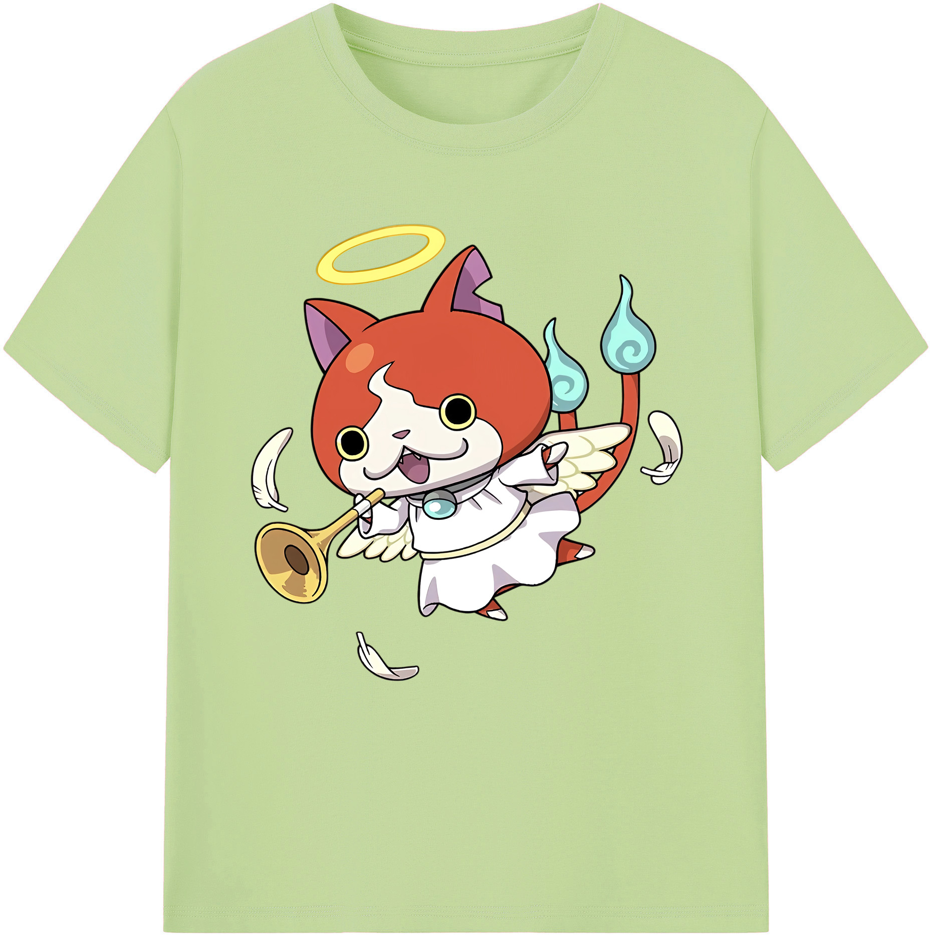 （画像用） 妖怪ウォッチ Yo-kai Watch 綿100％半袖Tシャツ（フロントプリント）